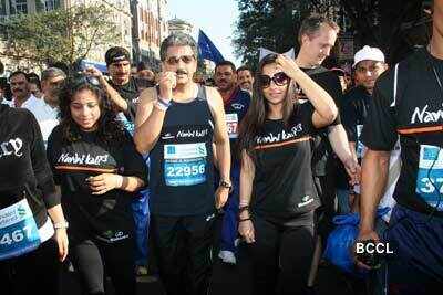 Vidya at Mumbai Marathon '10