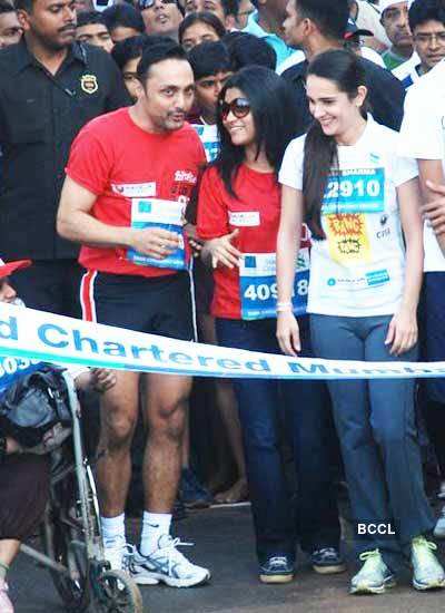 Rahul at Mumbai Marathon '10