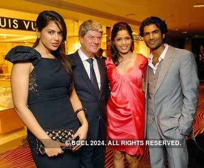 Freida, Deepika at Louis Vuitton party 