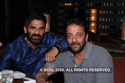 Sanjay with Suniel Shetty