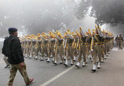 Rehearsal for R-Day parade