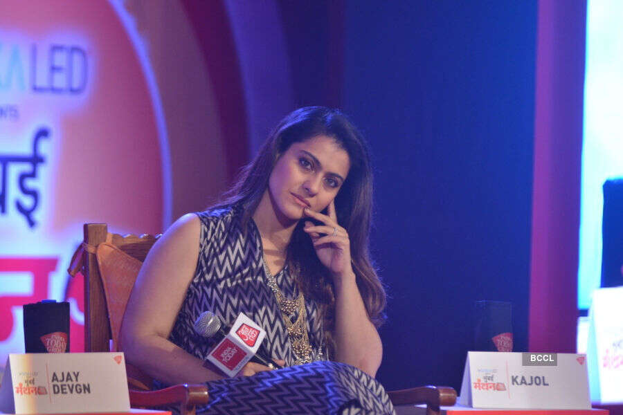 Kajol & Ajay Devgn on Aaj Tak's Mumbai Manthan