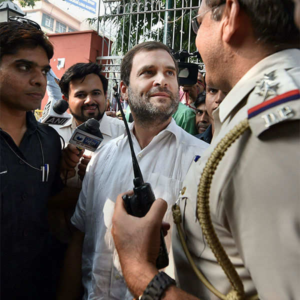 Ex-serviceman's suicide: Rahul detained, released