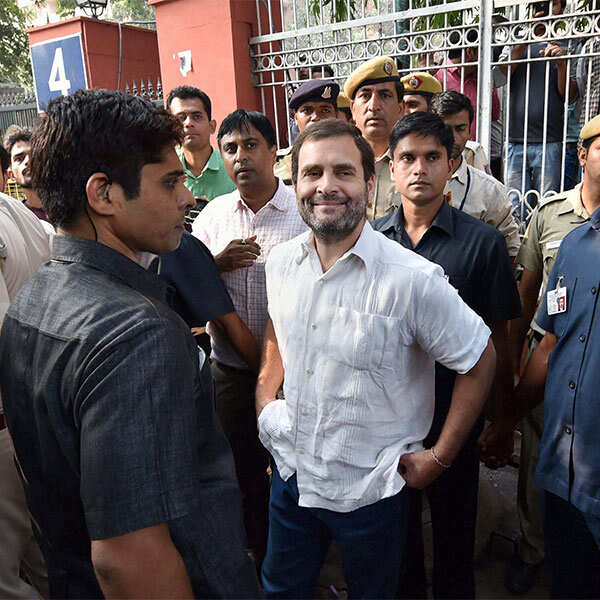 Ex-serviceman's suicide: Rahul detained, released
