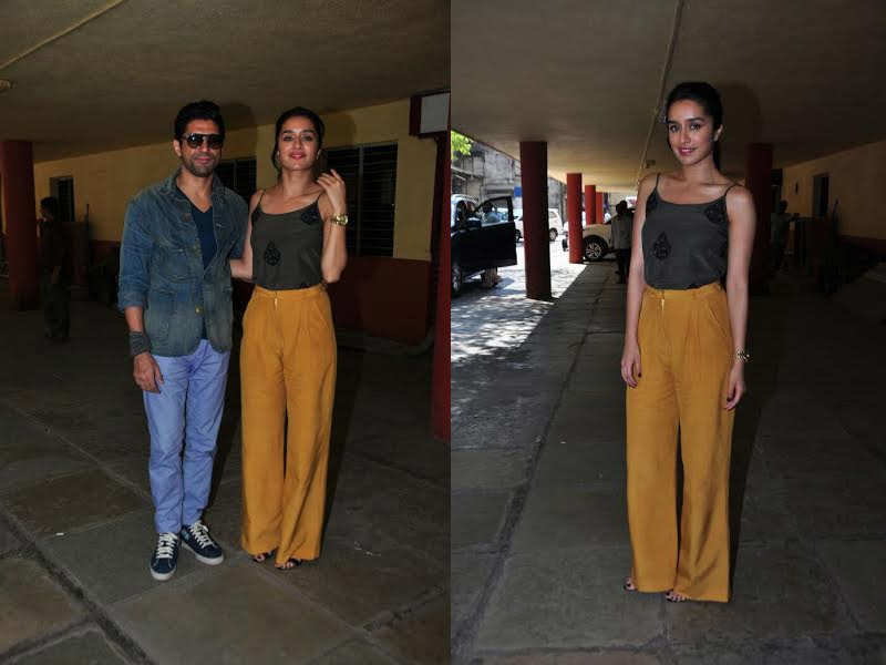 Pics: Farhan Akhtar, Shraddha Kapoor and Arjun Rampal go all out to promote ‘Rock On 2’