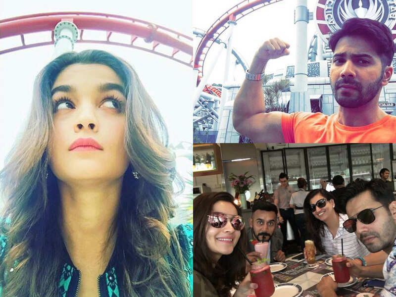 It's a rollercoaster ride for Varun and Alia on 'Badrinath Ki Dulhania' sets