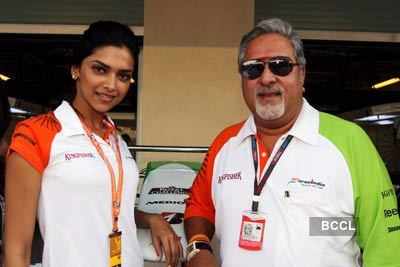 Deepika at F1 event