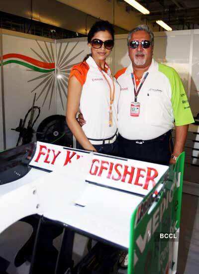 Deepika at F1 event