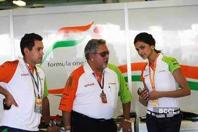 Deepika at F1 event