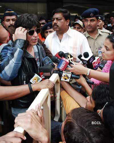SRK back from London