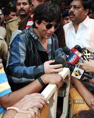 SRK back from London