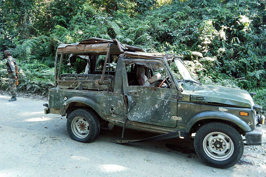 Army convoy ambushed in Assam