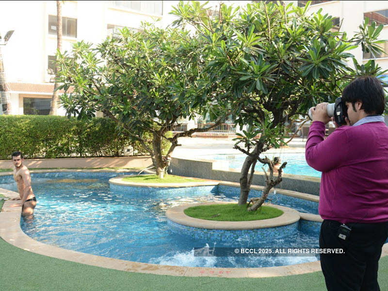 Behind the scenes Peter England Mr. India 2016 bare body shoot