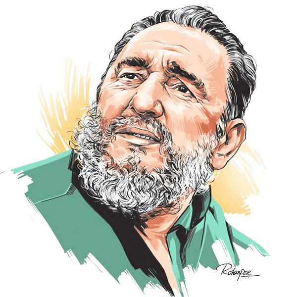 Fidel Castro: Illustration & Sketches