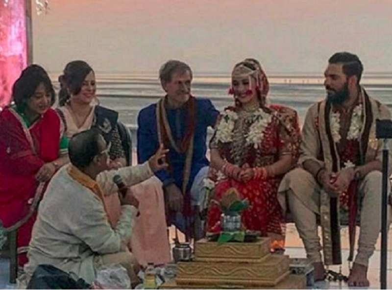 Pics: Yuvraj Singh-Hazel Keech’s beach wedding in Goa