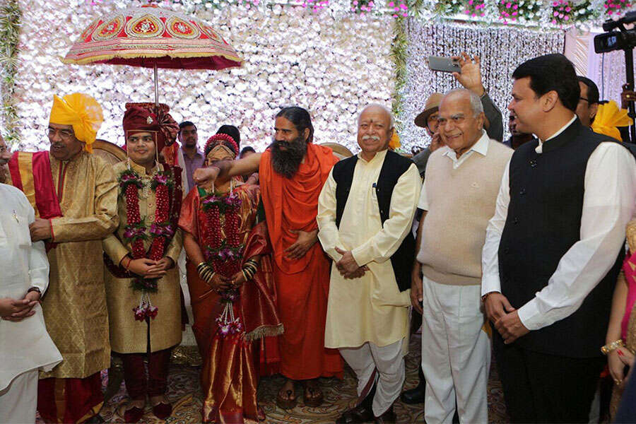 Nitin Gadkari&rsquo;s daughter&rsquo;s wedding