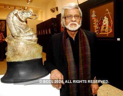 Satish Gujral's painting exhibition