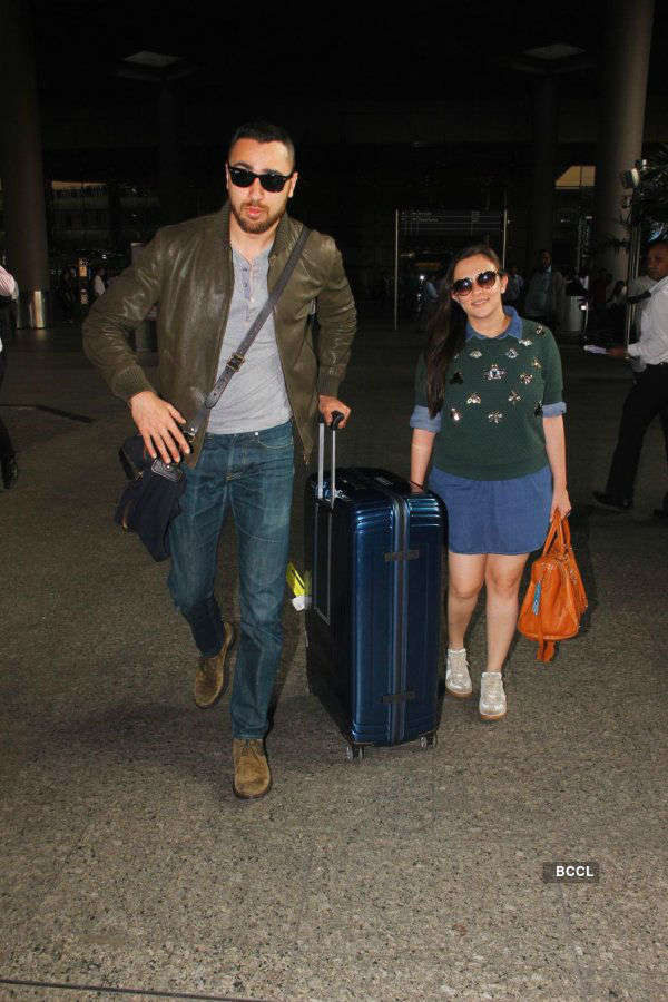 Photos of celebrities at airport