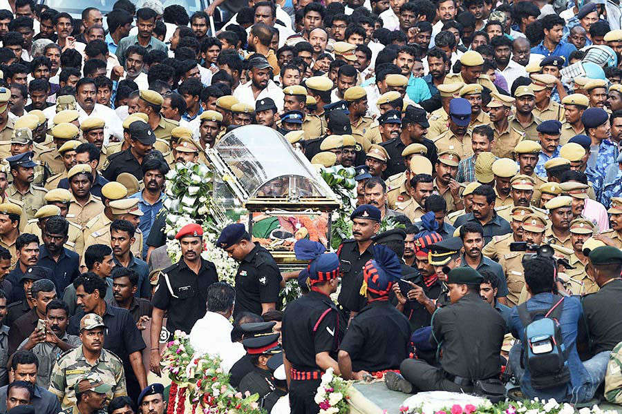 Jayalalithaa Funeral Photos