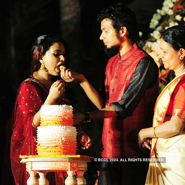 Sreenath Bhasi and Reethu's wedding reception