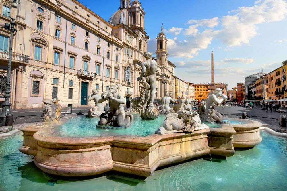 Fontana del Moro in Piazza Navona, Rome - Times of India Travel