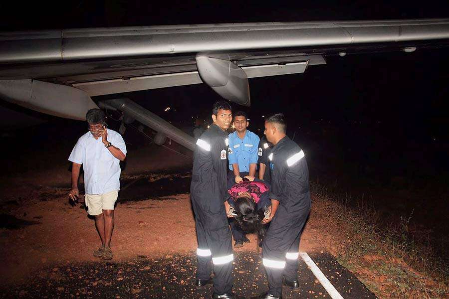 Jet Airways plane skids off Goa runway, 12 hurt