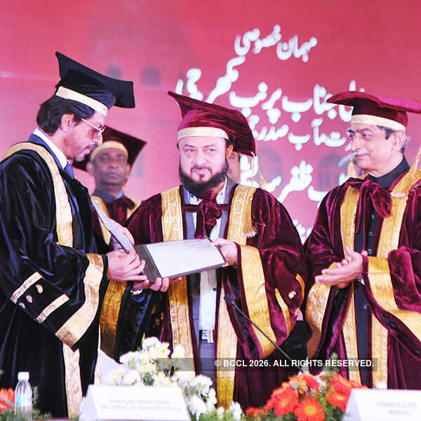 Shah Rukh KhanSRK receives honorary doctorate for promoting Urdu The