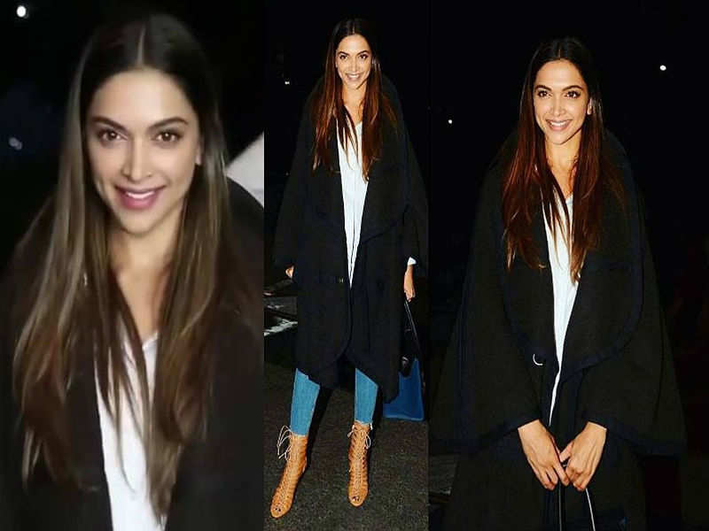 Deepika Padukone looks so Glamorous in Airport Look