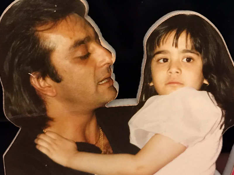 Trishala shares a cute throwback picture with daddy Sanjay Dutt