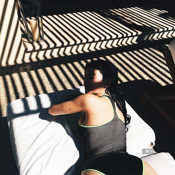 Kylie Jenner Rocks a Super Sexy Monochromatic Workout Ensemble