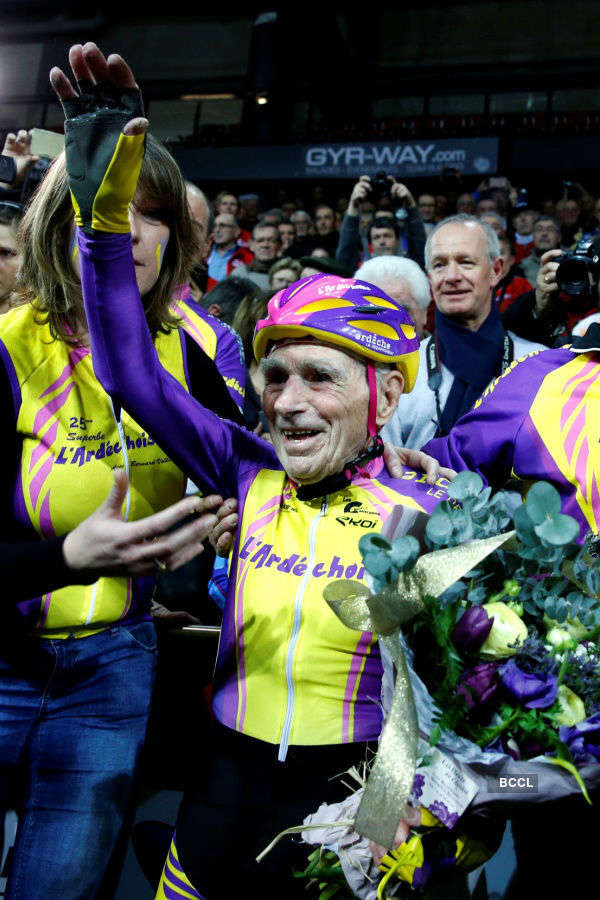105-year-old cyclist sets world record