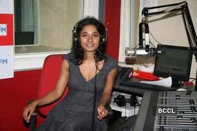 Tannishtha at Big FM studios 