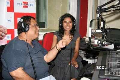 Tannishtha at Big FM studios 