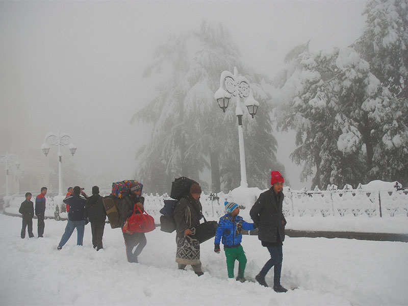 Snowfall: Tourists galore at various hill stations in Northern India