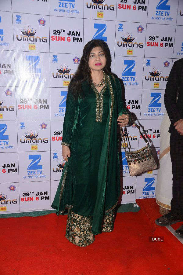 Bollywood singer Alka Yagnik during the Umang Mumbai Police Show 2017 ...