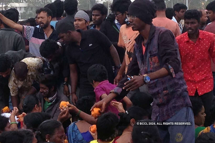 In Pics: Jallikattu protest turns violent