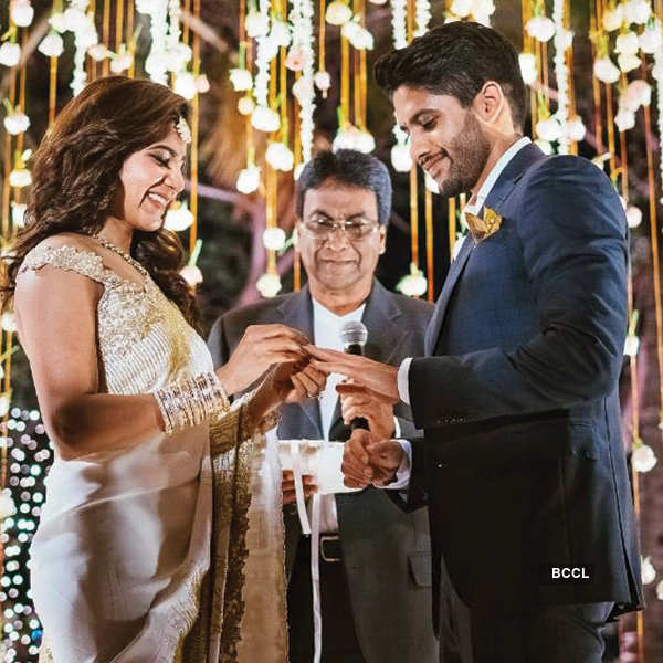 Samantha and Naga Chaitanya’s engagement ceremony