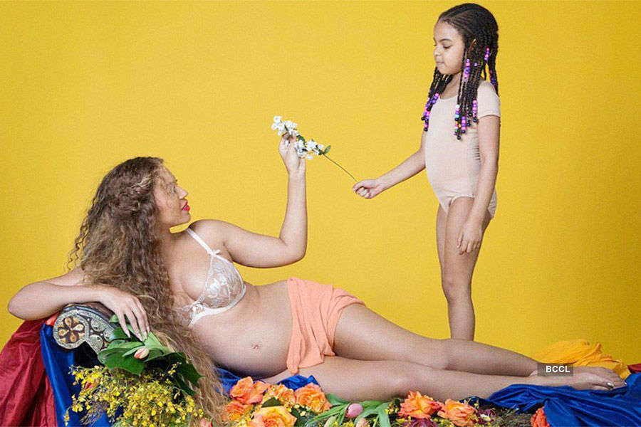 Beyonce shows off Baby Bump in new stunning maternity shoot