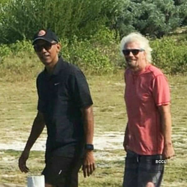 Barack Obama holidays on Richard Branson’s private island