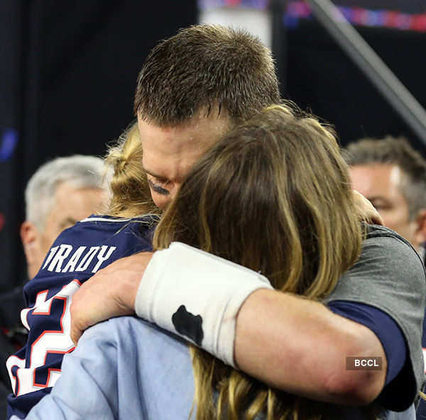 Gisele Bundchen celebrates husband Tom Brady's Super Bowl win
