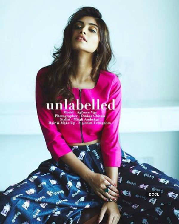 Aafreen Vaz shoots for Unlabelled Magazine