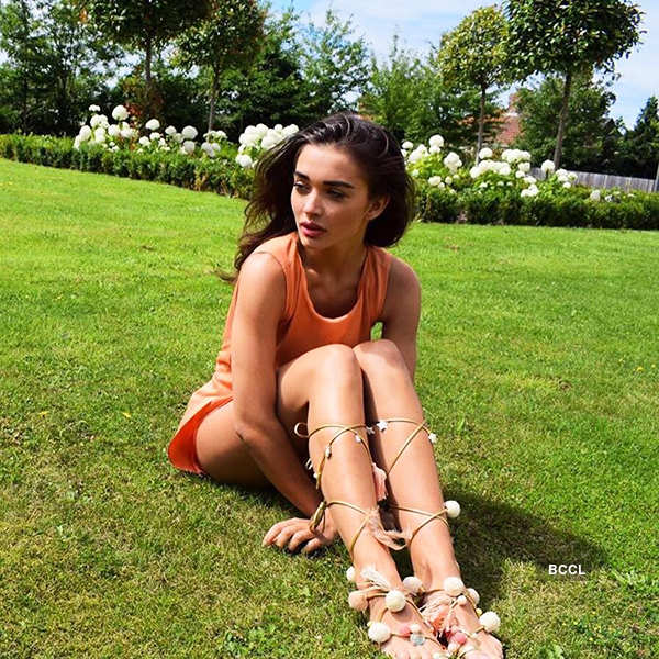 Amy Jackson shoots for an ad in LA