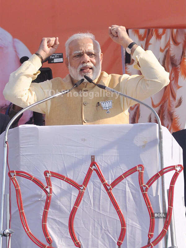 Photo story: Narendra Modi's gestures at election rallies