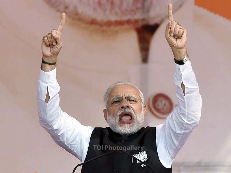 Photo story: Narendra Modi's gestures at election rallies