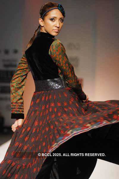 Michelle presents a creation by designers Ashish Viral and Vikrant on ...