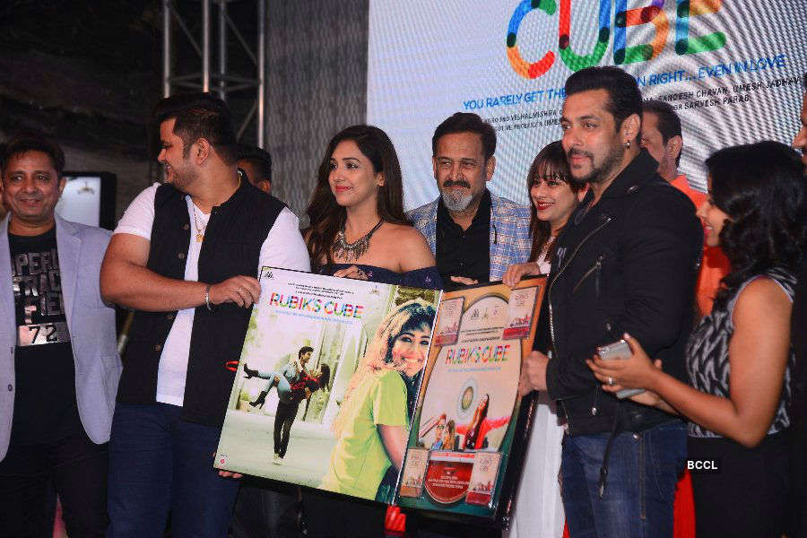 Salman Khan and Iulia Vantur at the music launch of Rubik's Cube