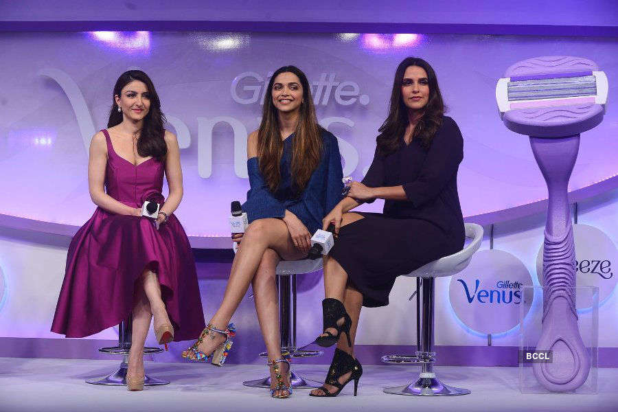Deepika Padukone, Soha & Neha launch Gillette Venus Breeze