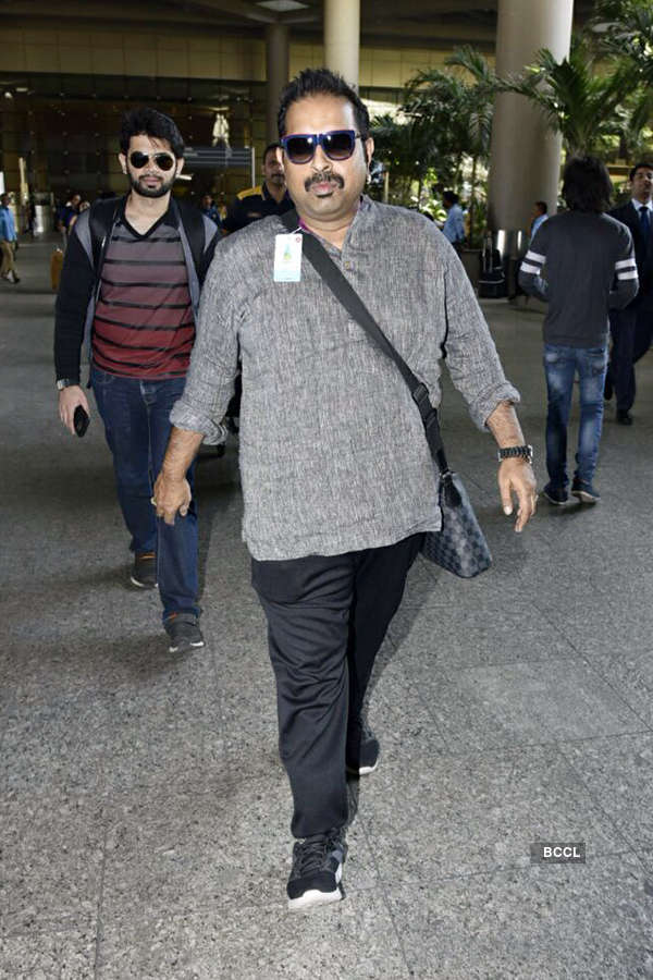 Photos of celebrities at airport