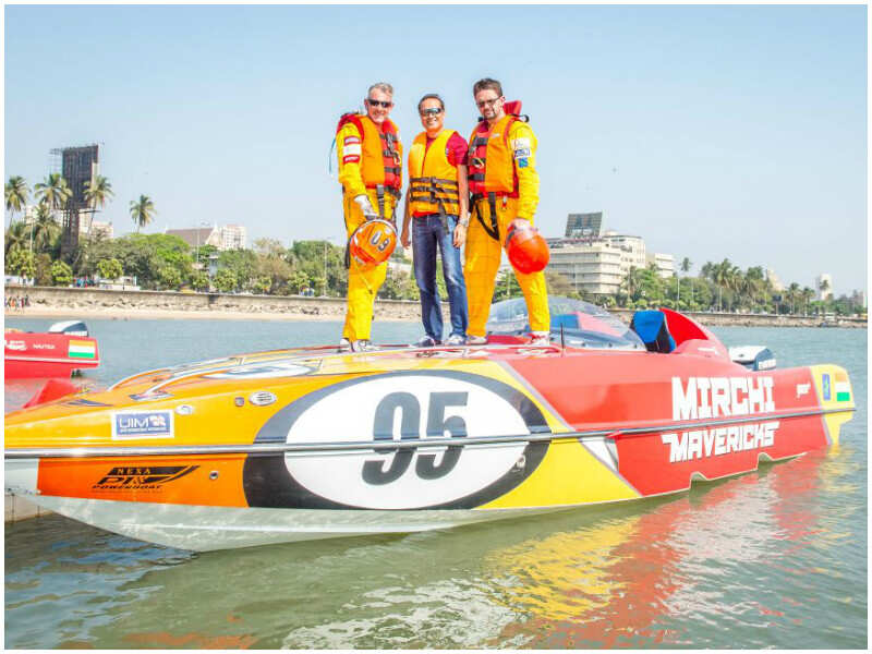 MissKyra Exclusive! Mirchi Mavericks team at Nexa P1 Powerboat pre-race trials