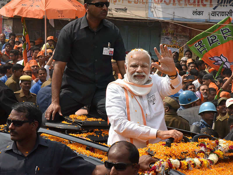 PM Narendra Modi’s roadshow in Varanasi